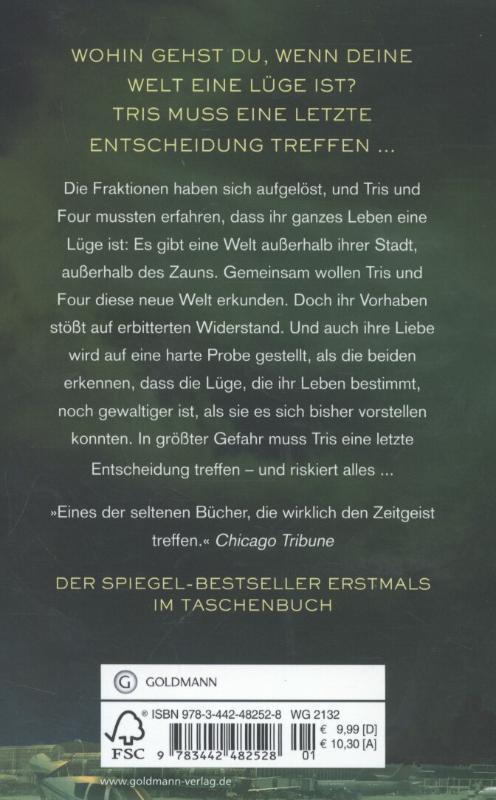 Rückseitencover Die Bestimmung 03. Letzte Entscheidung