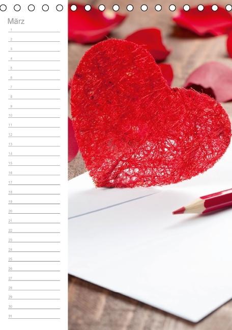 Beispielinhalt (Bild) Herzlich-Mein Geburtstagskalender (Tischkalender immerwährend DIN A5 hoch)