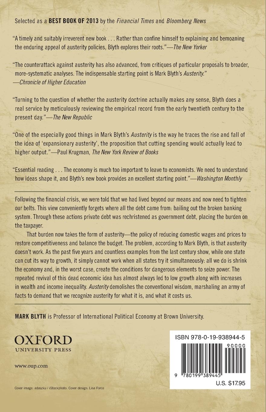 Rückseitencover Austerity