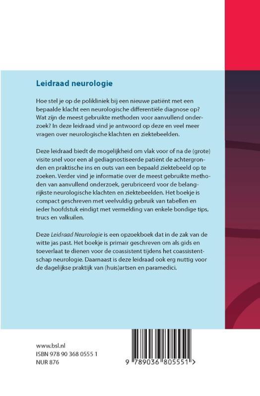 Rückseitencover Leidraad neurologie