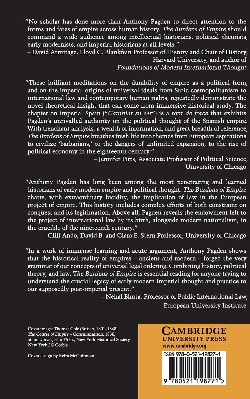 Rückseitencover The Burdens of Empire