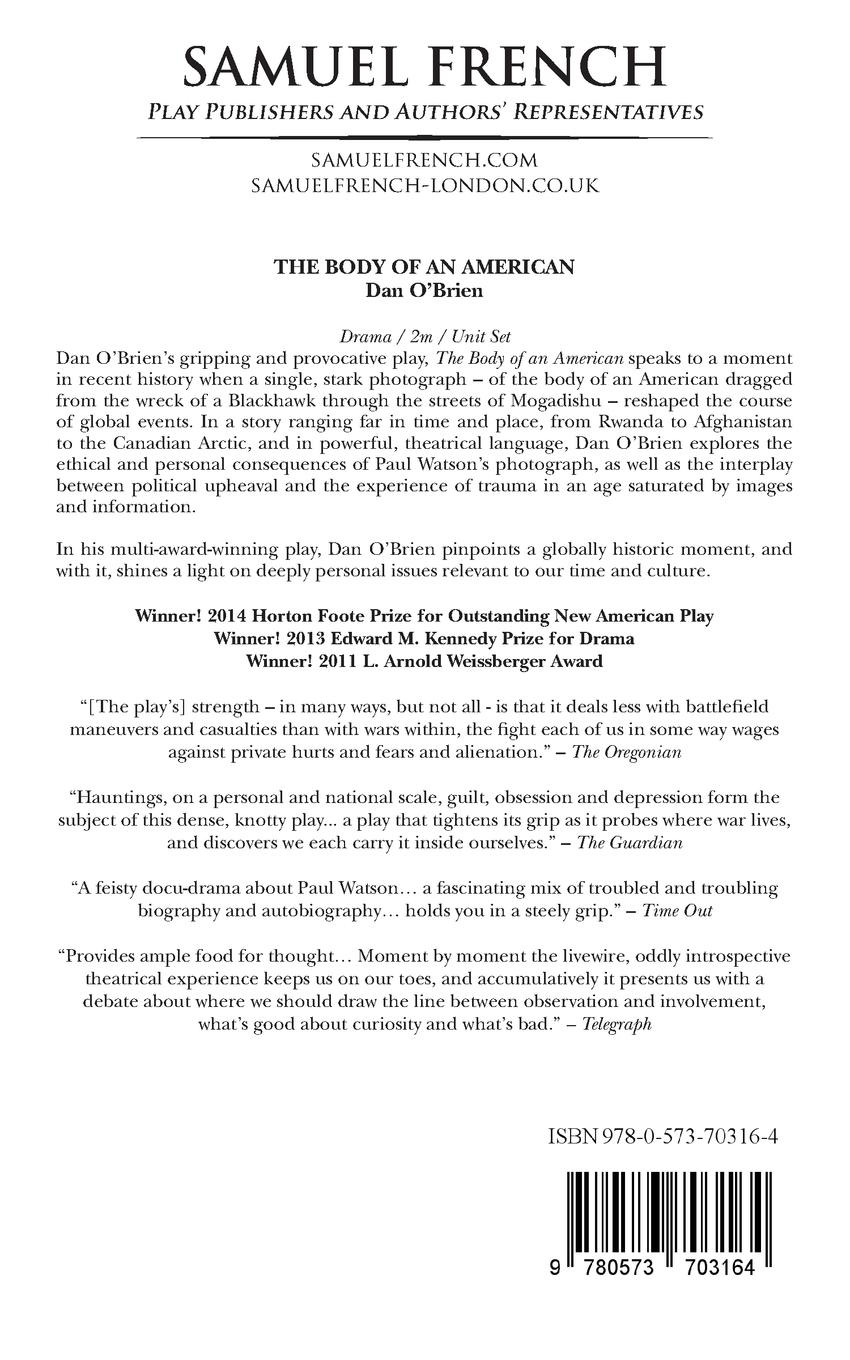 Rückseitencover The Body of an American