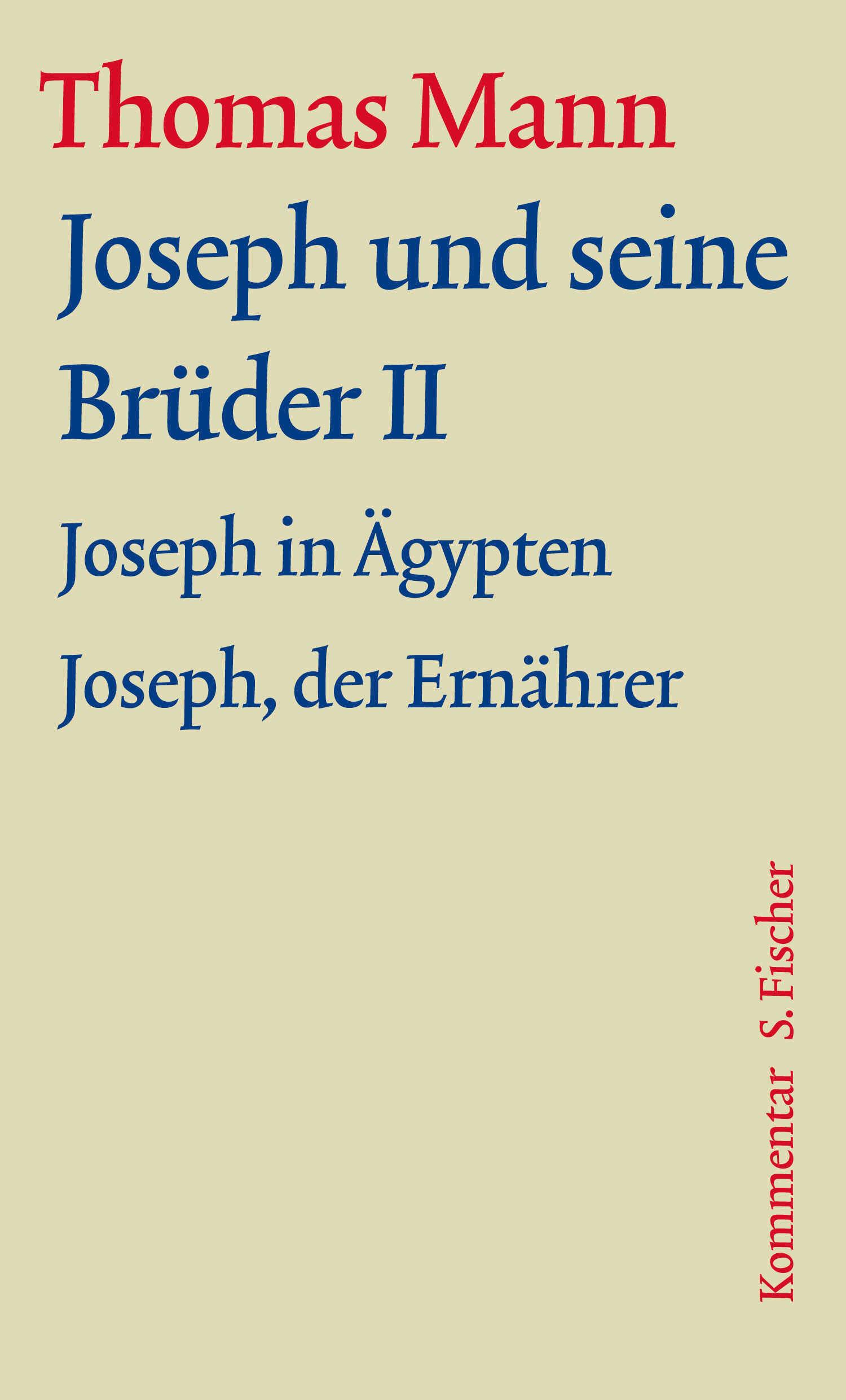 Vorderes Coverbild Joseph und seine Brüder II