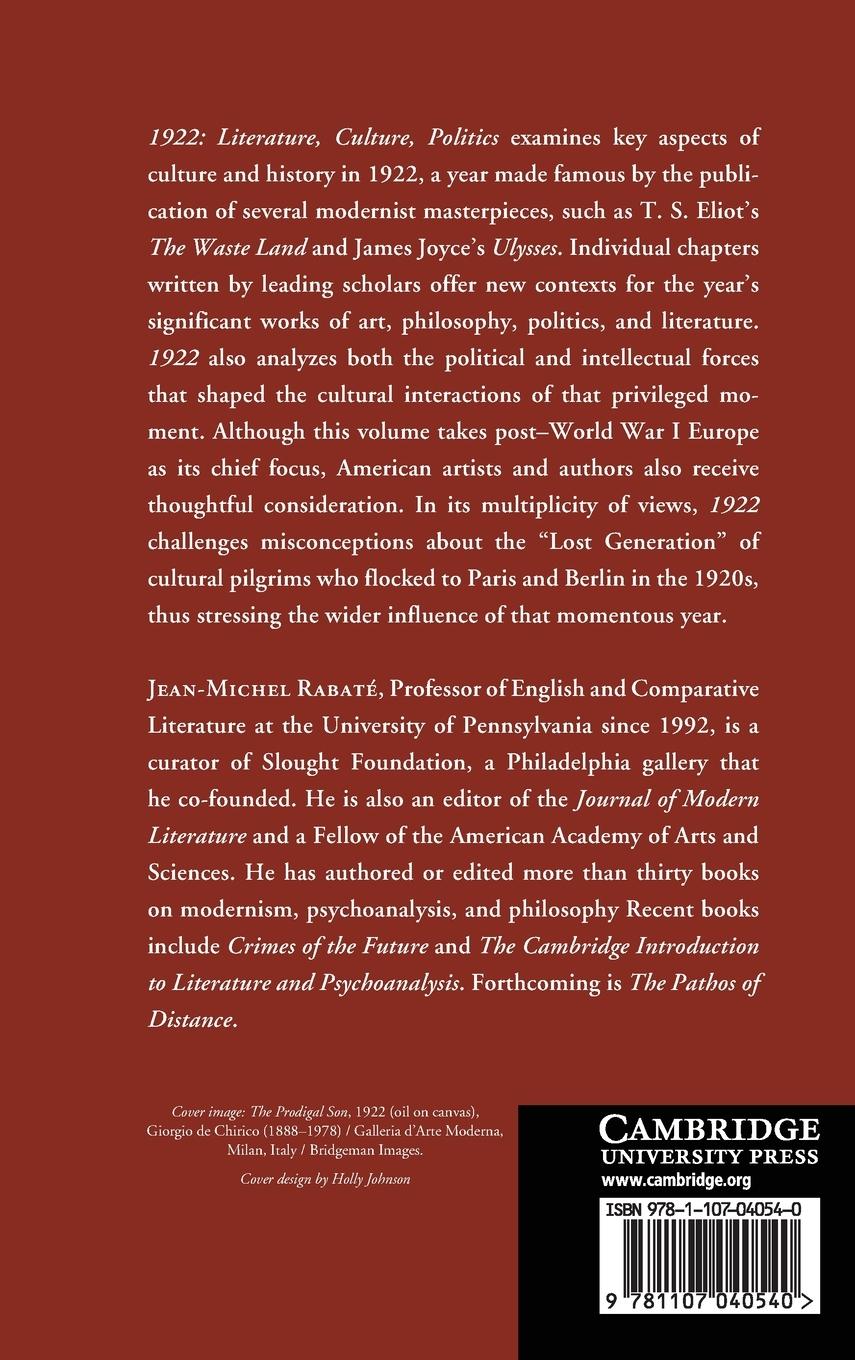 Rückseitencover 1922