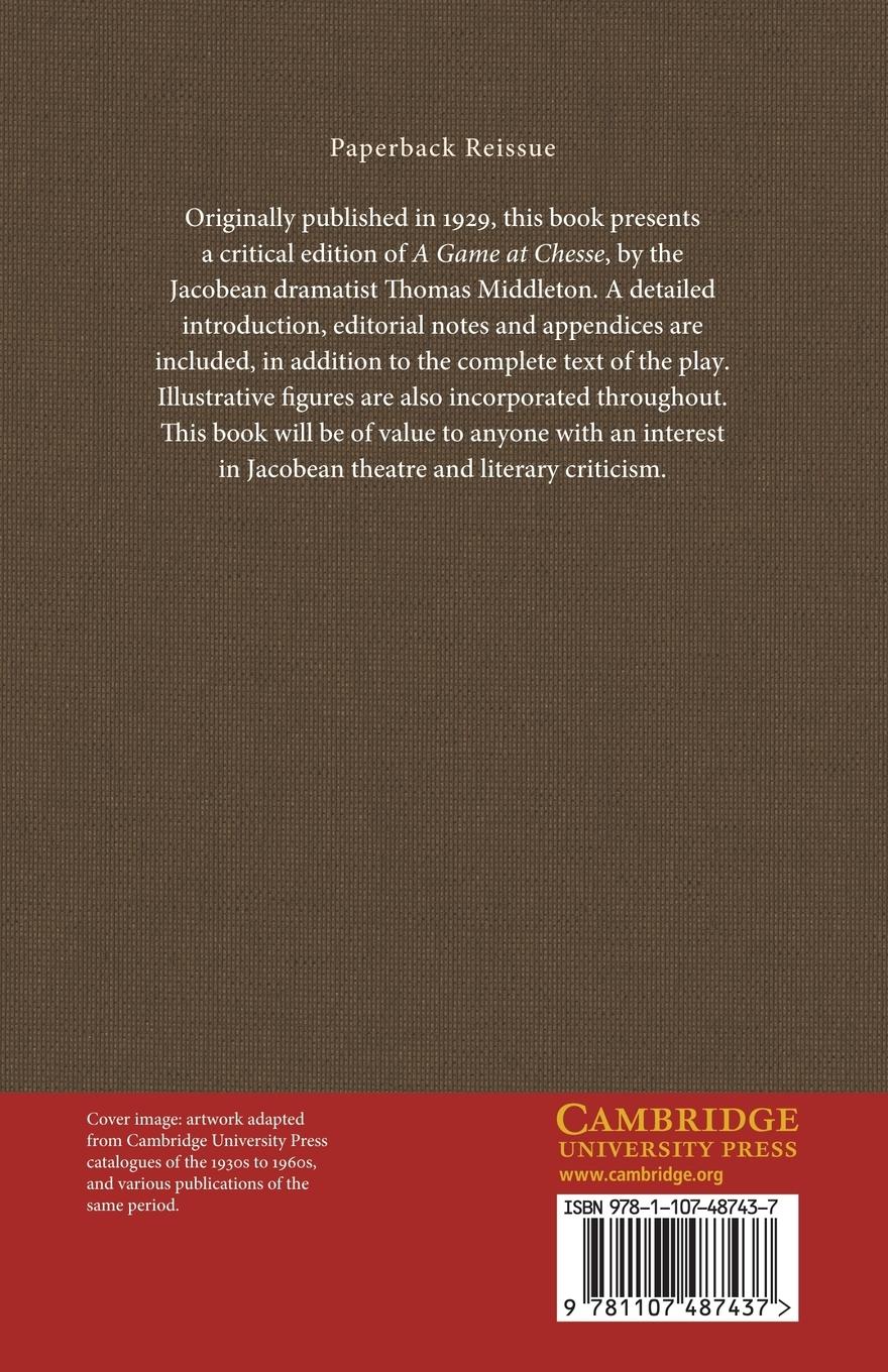 Rückseitencover A Game at Chesse