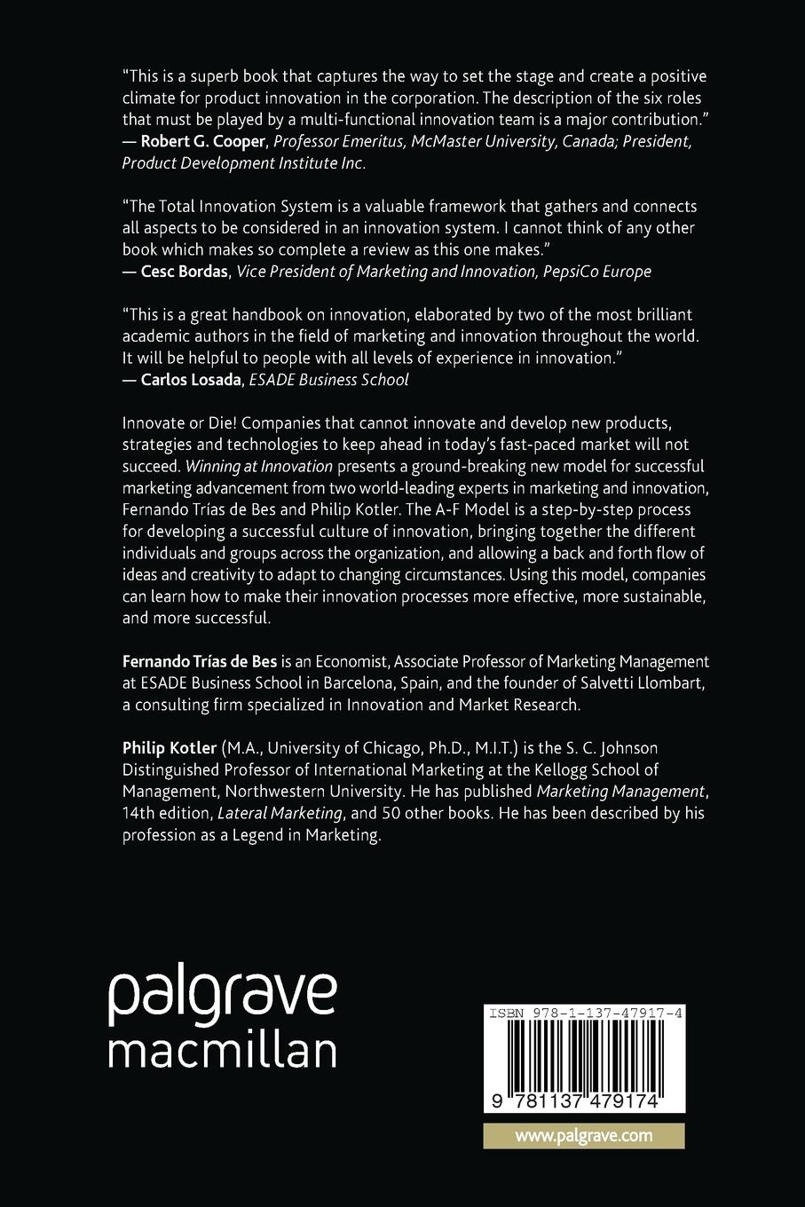 Rückseitencover Winning at Innovation