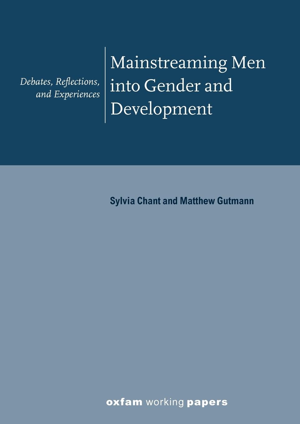 Vorderes Coverbild Mainstreaming Men Into Gender and Development