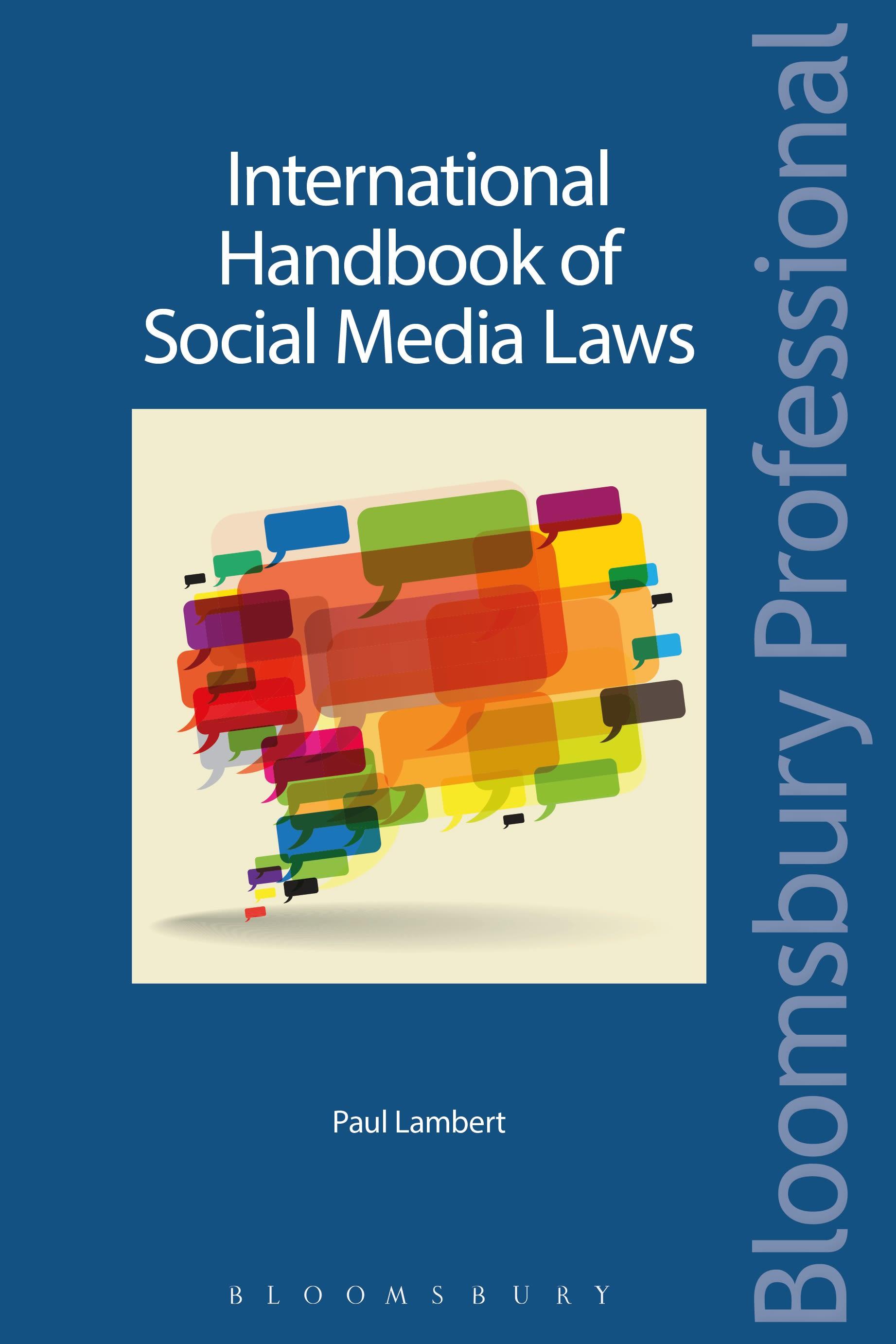 Vorderes Coverbild International Handbook of Social Media Laws
