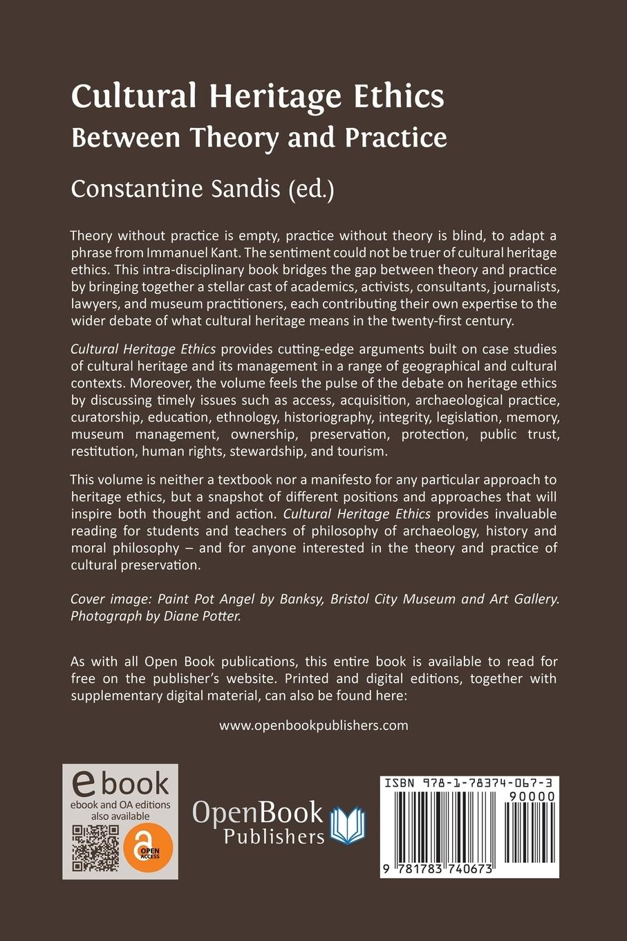 Rückseitencover Cultural Heritage Ethics