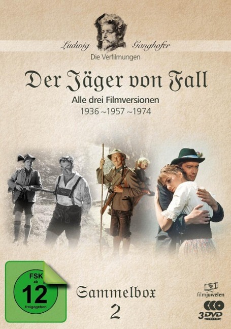Vorderes Coverbild Der Jäger von Fall (1936, 1957, 1974) - Die Ganghofer Verfilmungen - Sammelbox 2