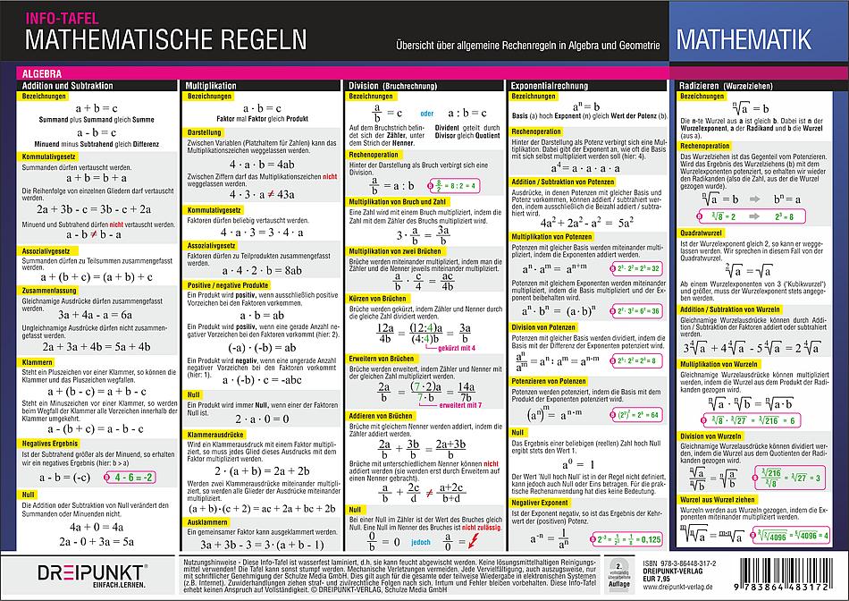 Vorderes Coverbild Mathematische Regeln