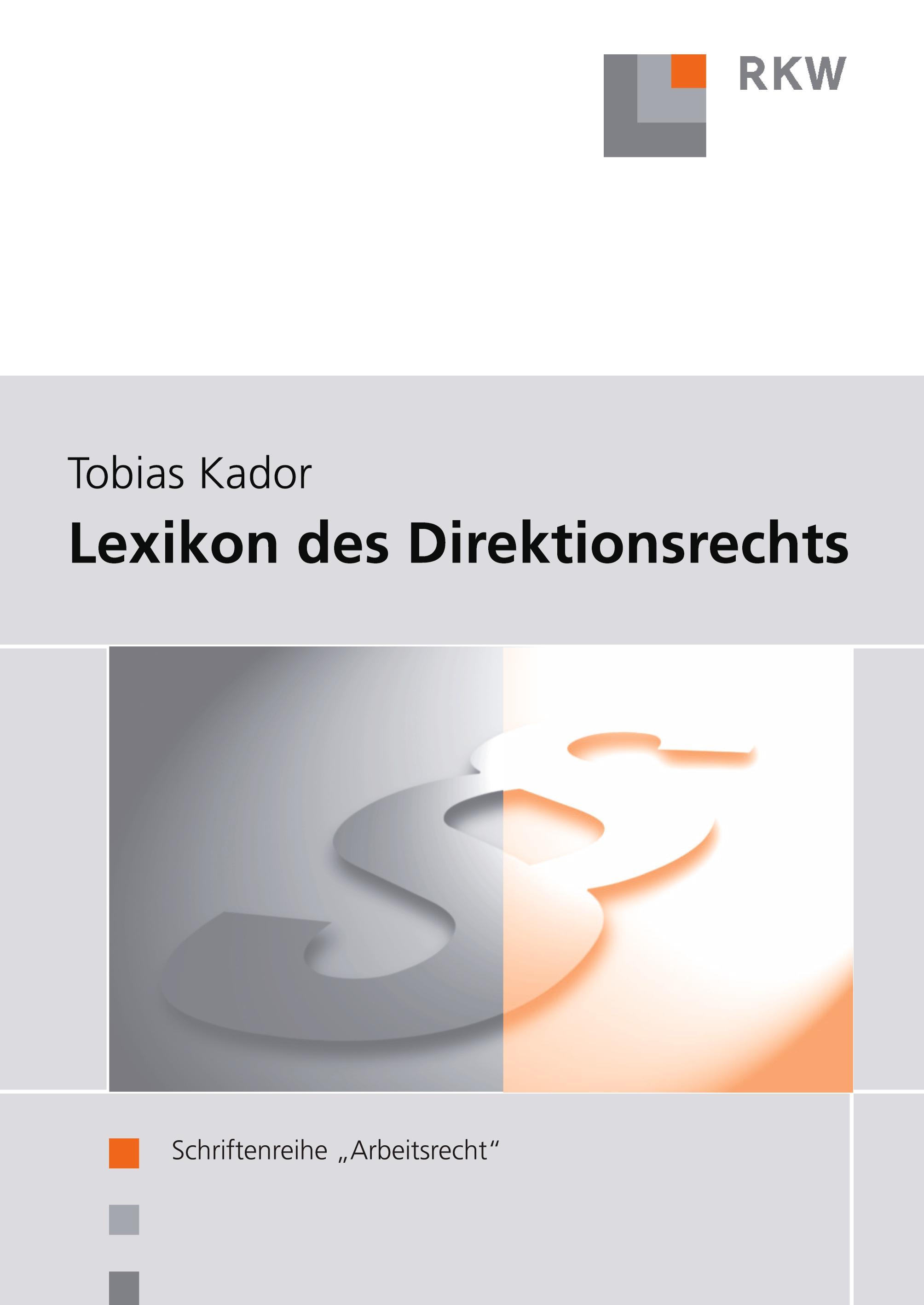 Vorderes Coverbild Lexikon des Direktionsrechts.