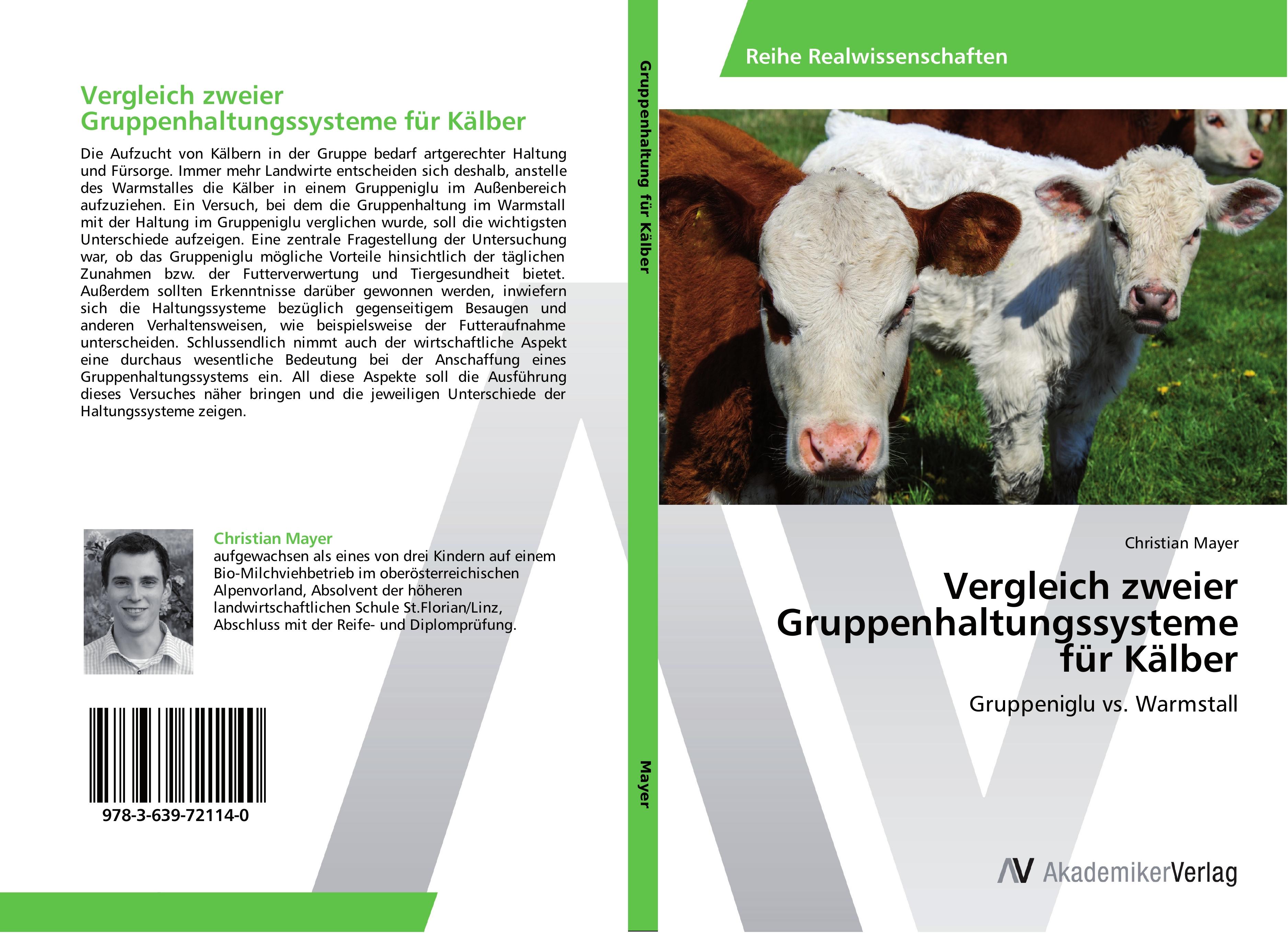 Vorderes Coverbild Vergleich zweier Gruppenhaltungssysteme für Kälber