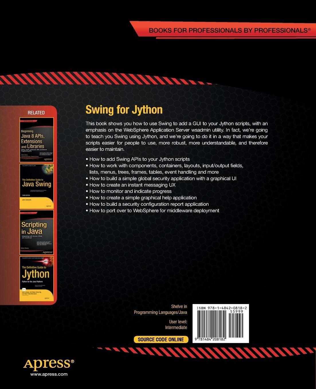 Rückseitencover Swing for Jython