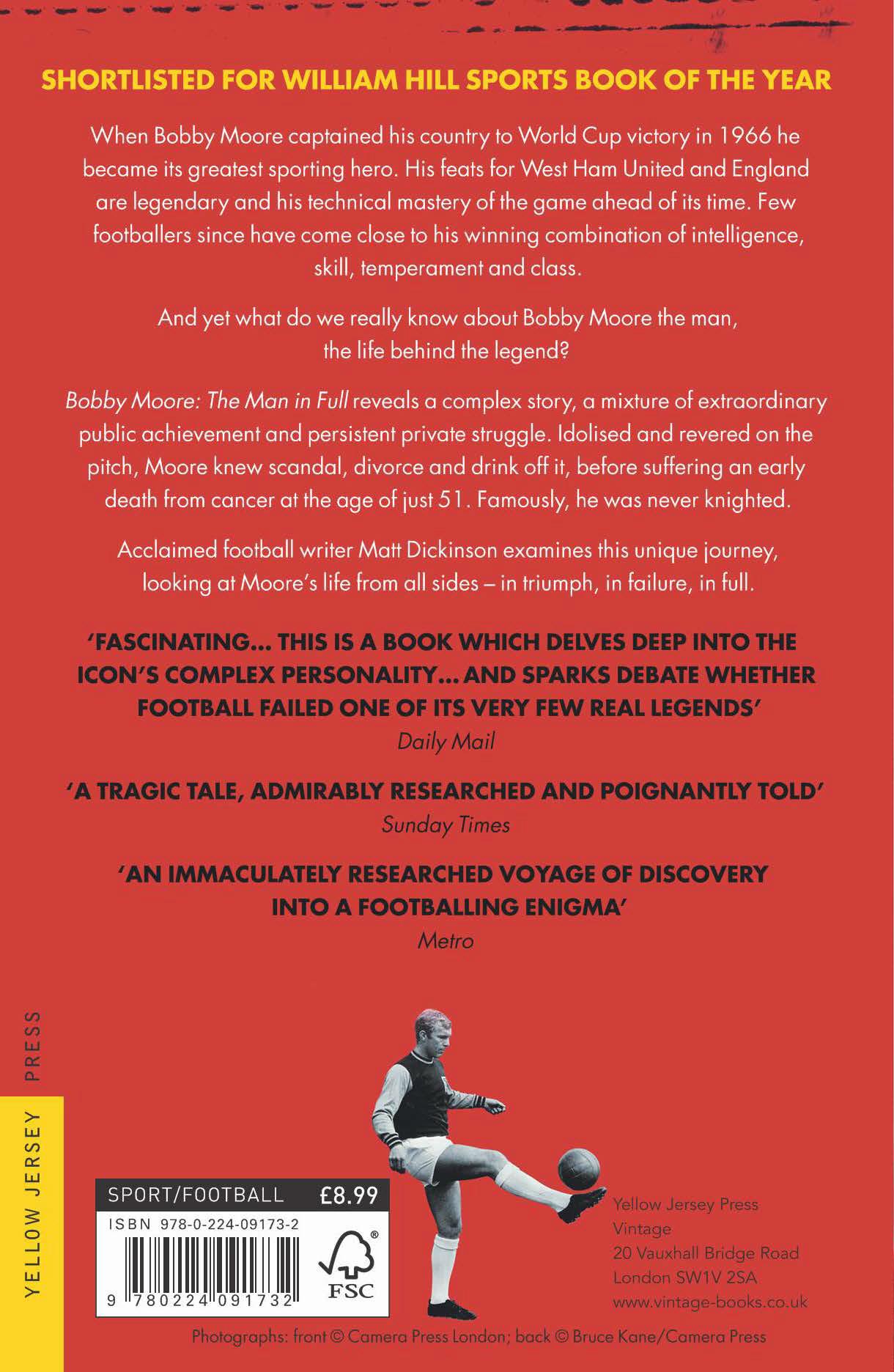 Rückseitencover Bobby Moore