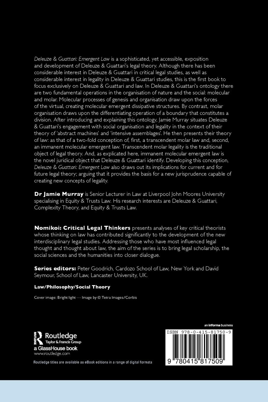 Rückseitencover Deleuze & Guattari