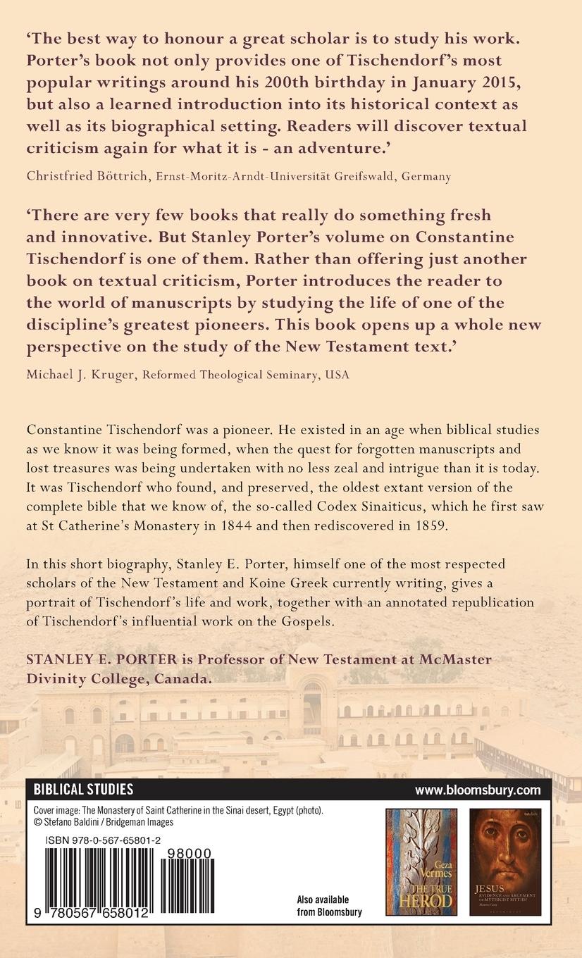 Rückseitencover Constantine Tischendorf