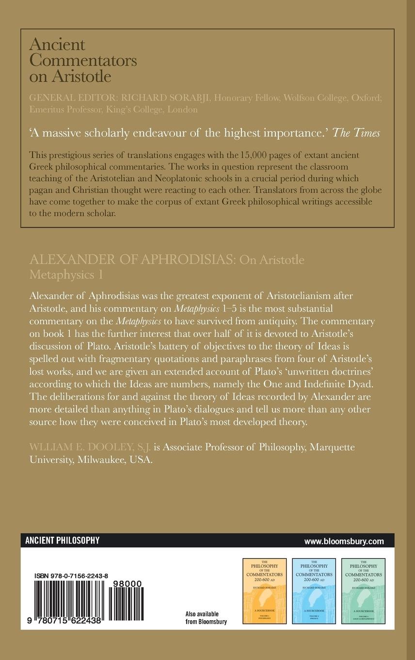 Rückseitencover Alexander of Aphrodisias