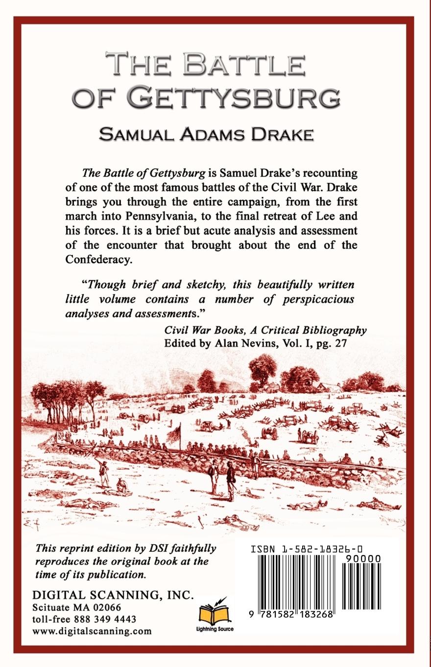 Rückseitencover The Battle of Gettysburg 1863