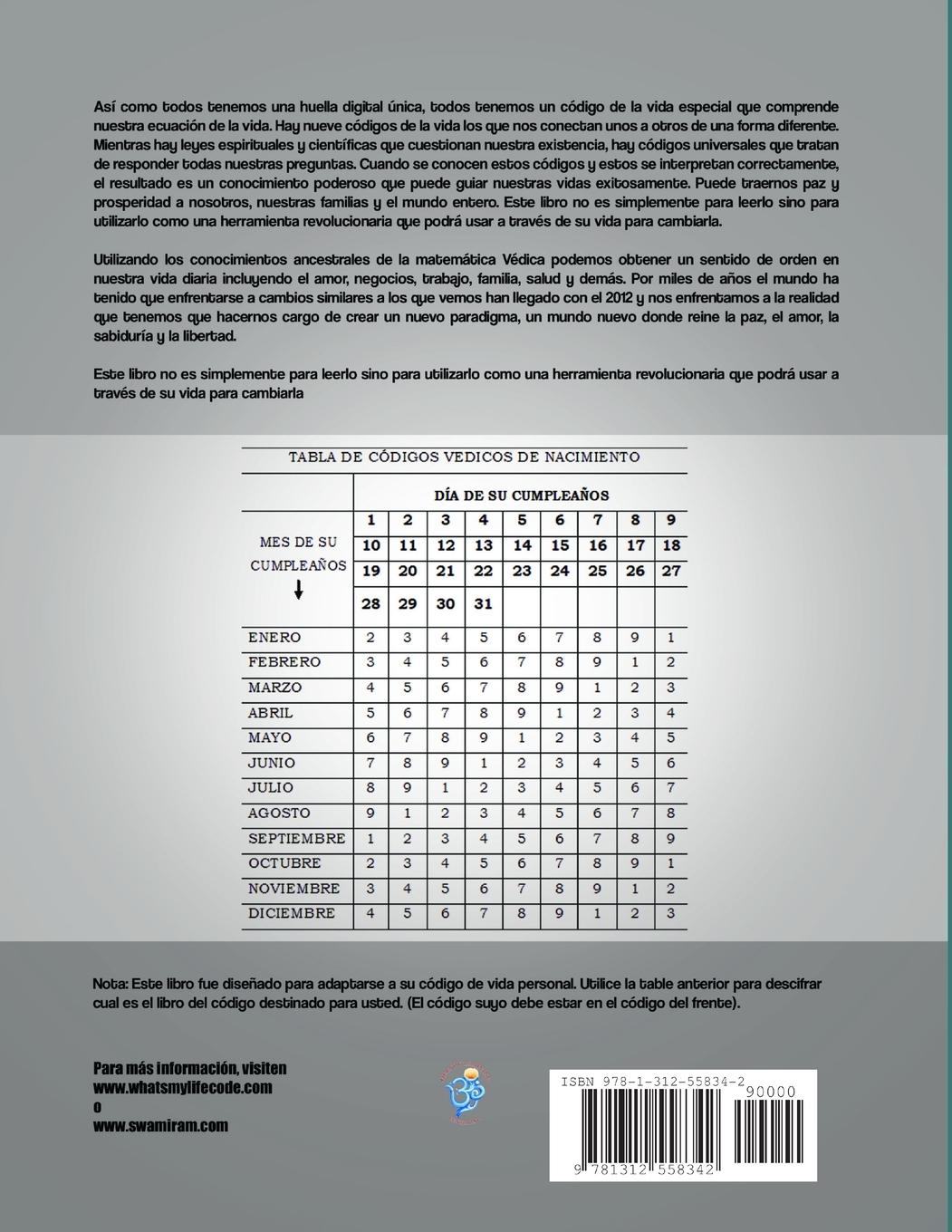 Rückseitencover El Código de la Vida #2 Pronóstico Anual Para 2015