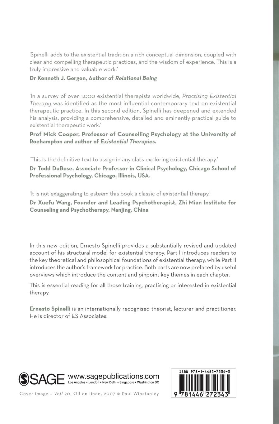Rückseitencover Practising Existential Therapy
