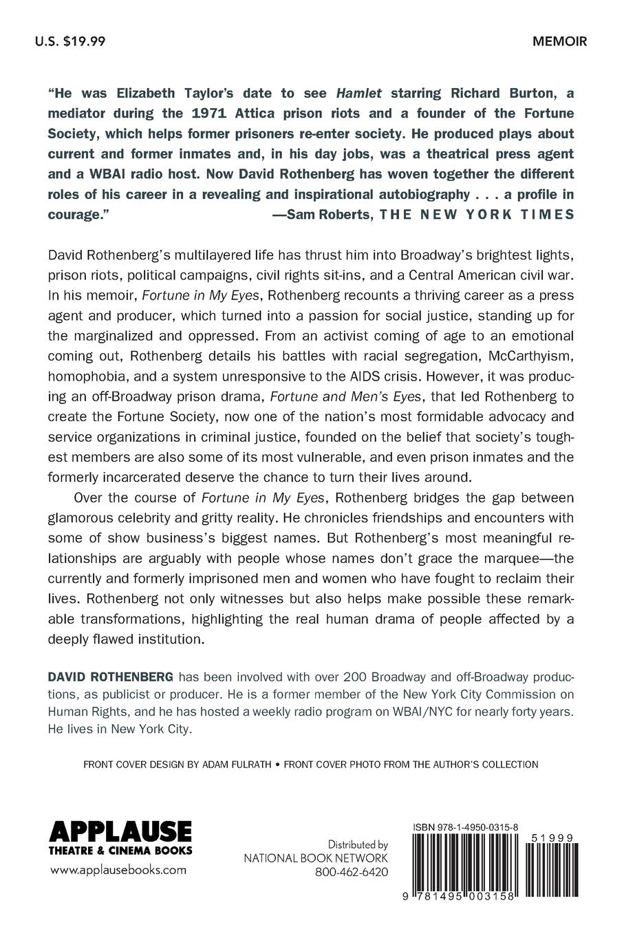 Rückseitencover Fortune in My Eyes