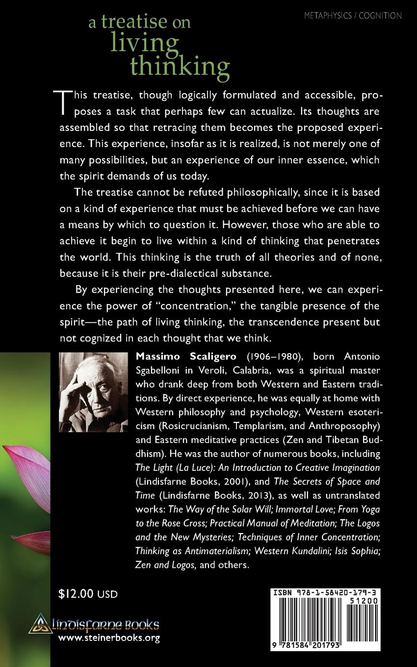 Rückseitencover A Treatise on Living Thinking