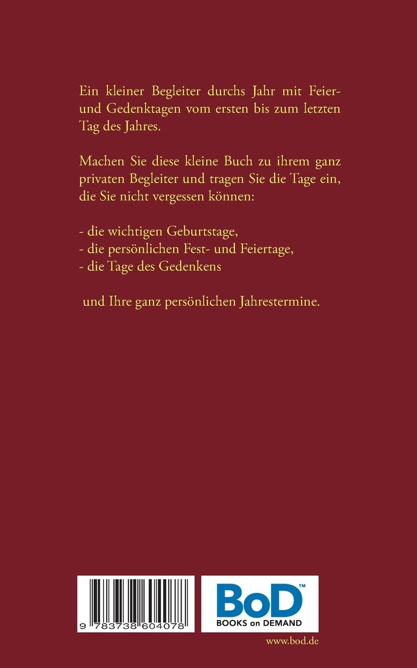 Rückseitencover Feste & Feiern