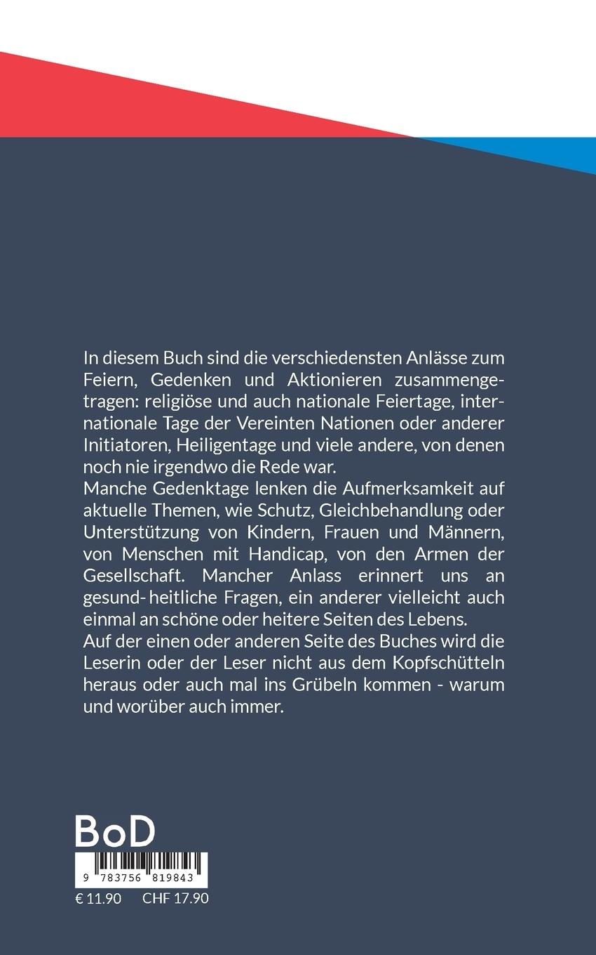 Rückseitencover Alle Tage Feiertage