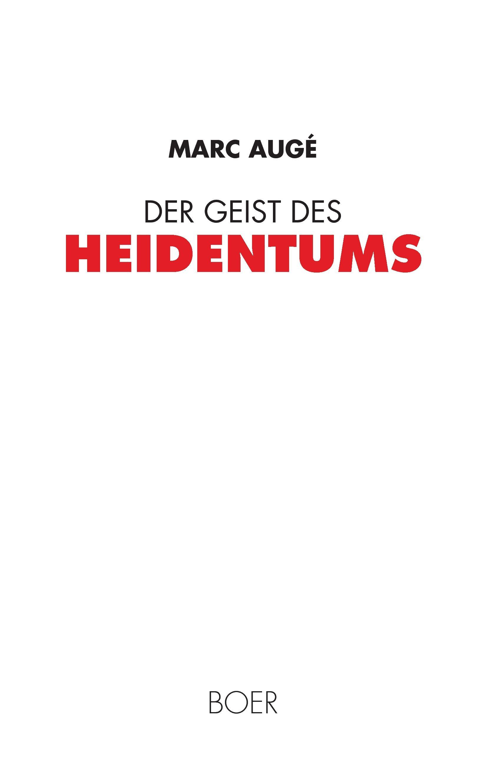 Vorderes Coverbild Der Geist des Heidentums