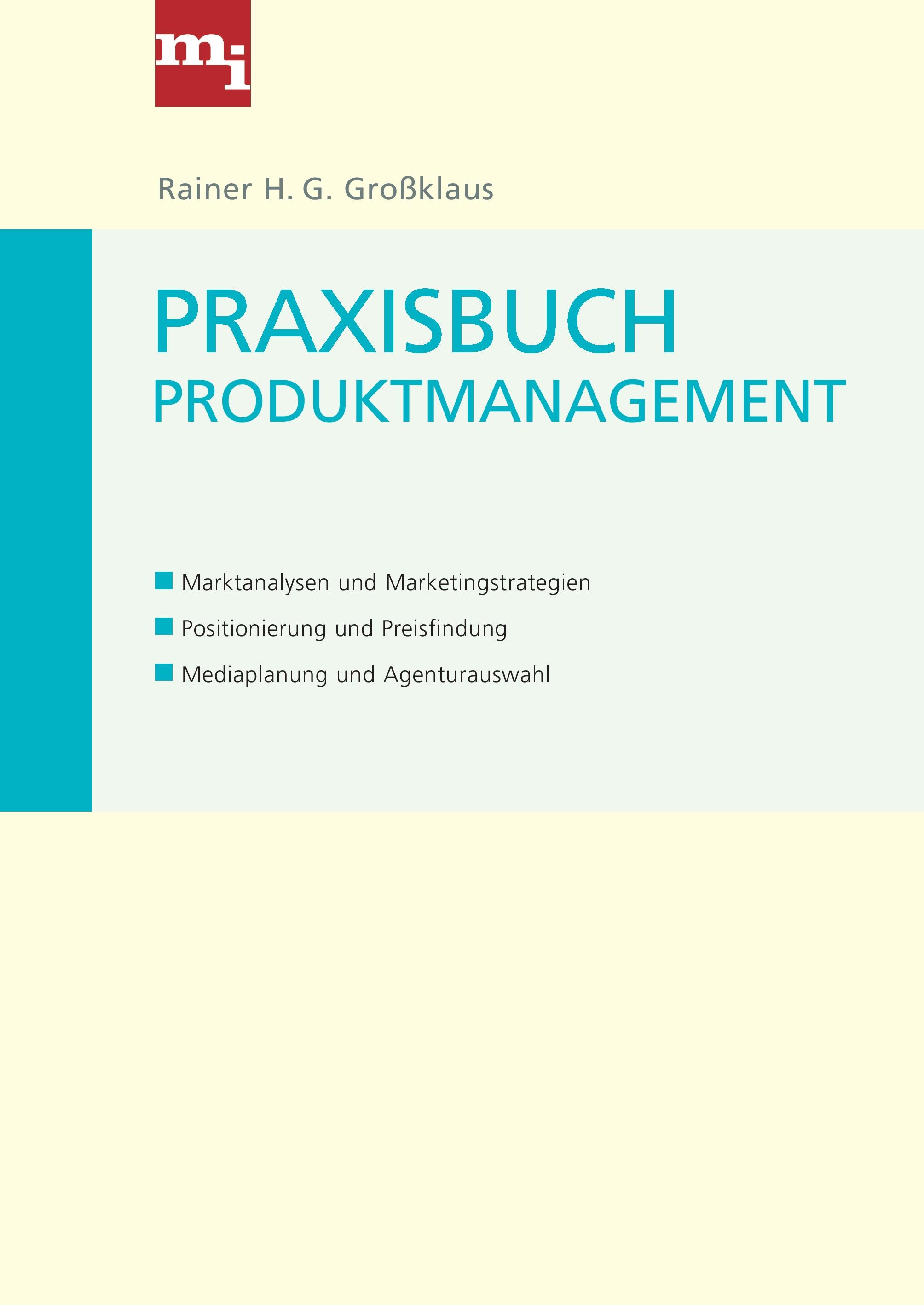 Vorderes Coverbild Praxisbuch Produktmanagement