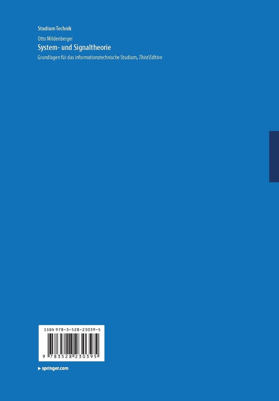 Rückseitencover System- und Signaltheorie