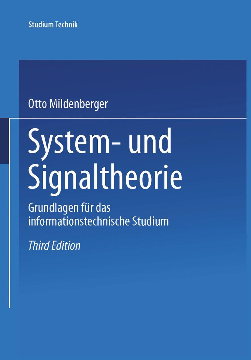 Vorderes Coverbild System- und Signaltheorie