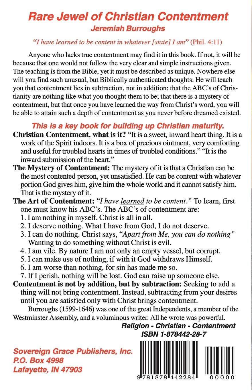 Rückseitencover Rare Jewel of Christian Contentment