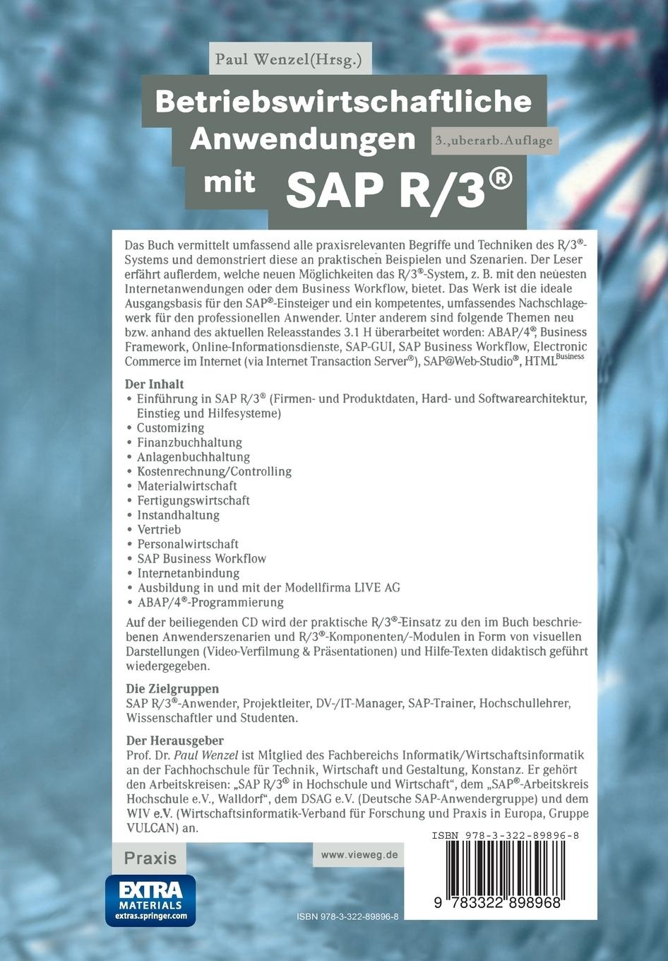 Rückseitencover Betriebswirtschaftliche Anwendungen mit SAP R/3®