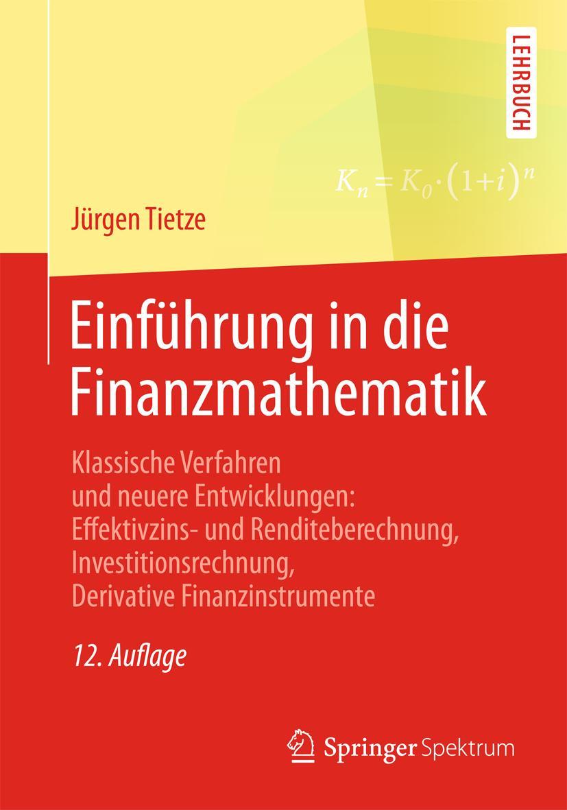 Vorderes Coverbild Einführung in die Finanzmathematik