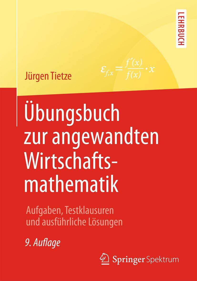 Vorderes Coverbild Übungsbuch zur angewandten Wirtschaftsmathematik