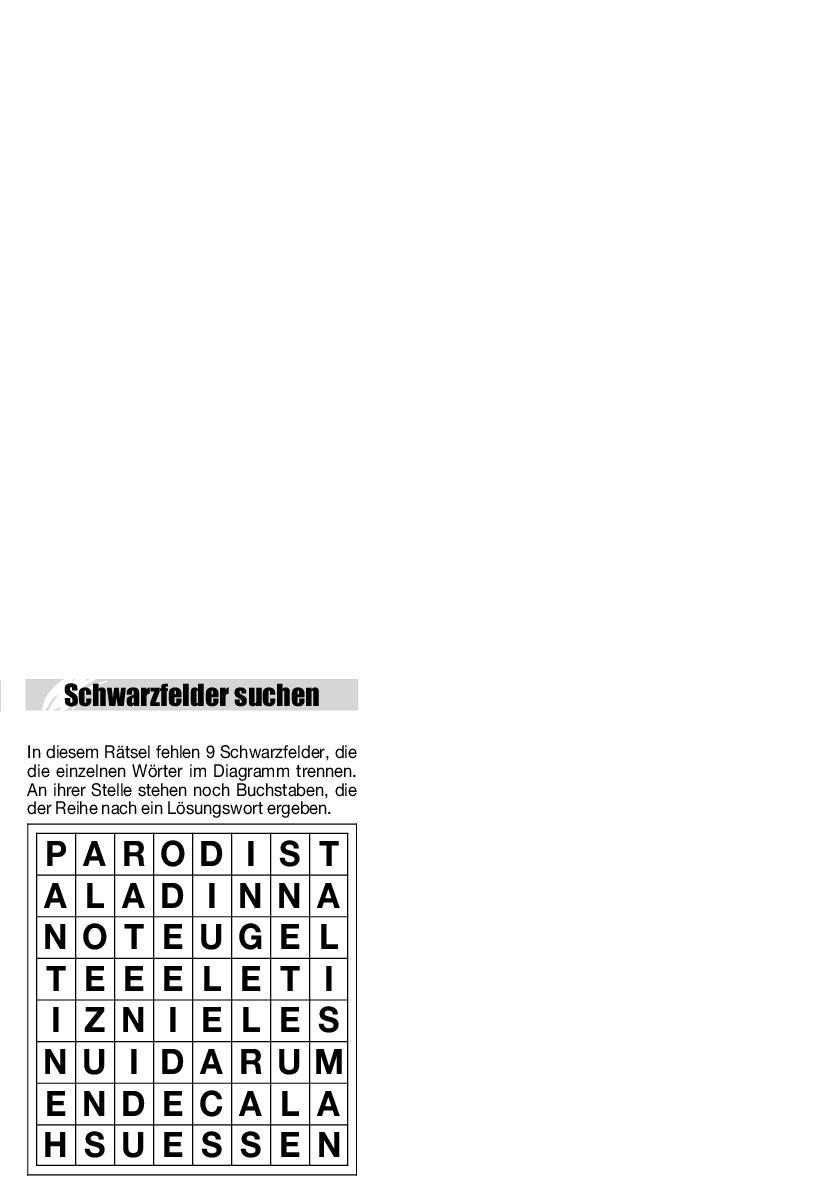 Beispielinhalt (Bild) Der große Rätselblock 41