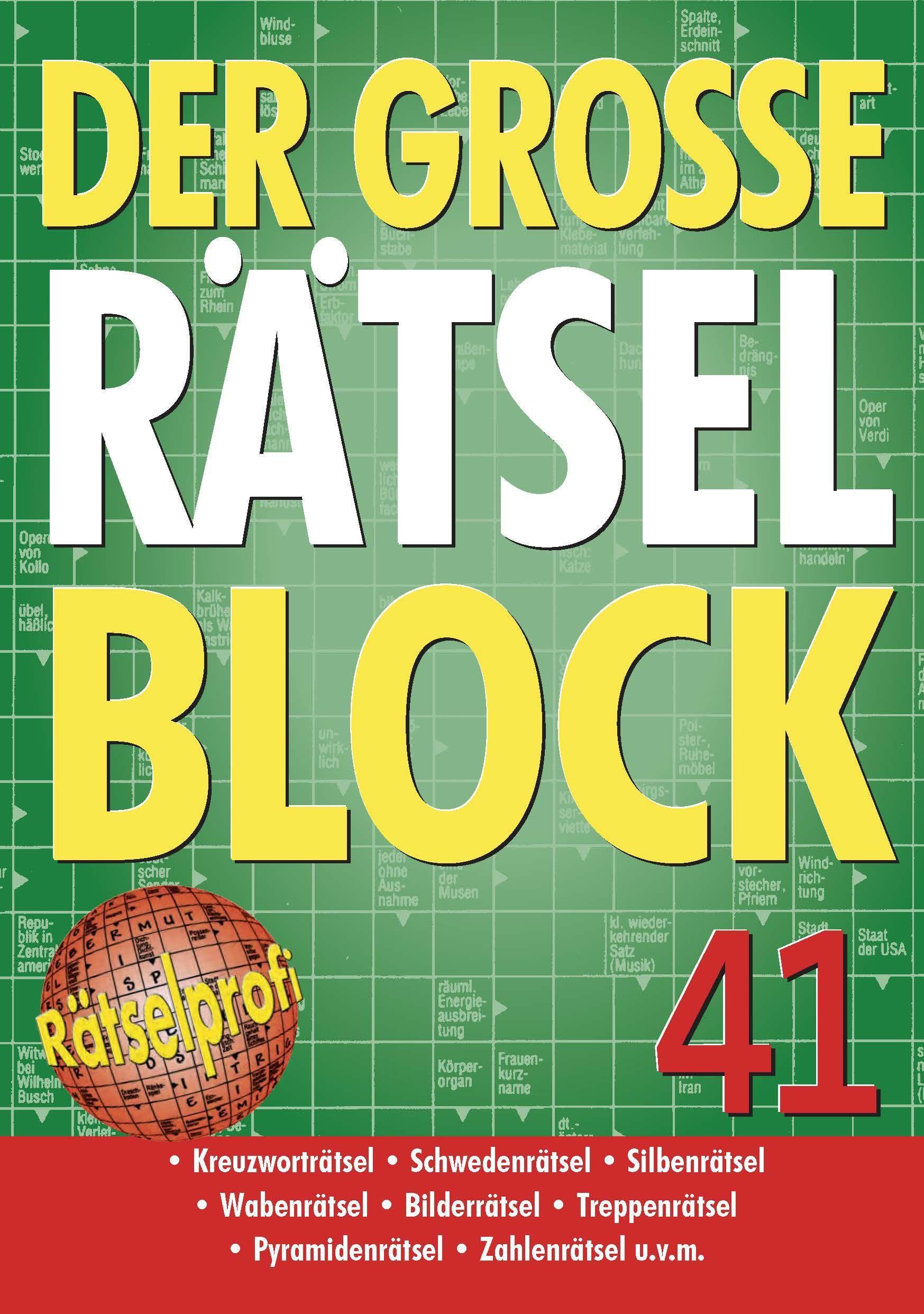 Vorderes Coverbild Der große Rätselblock 41