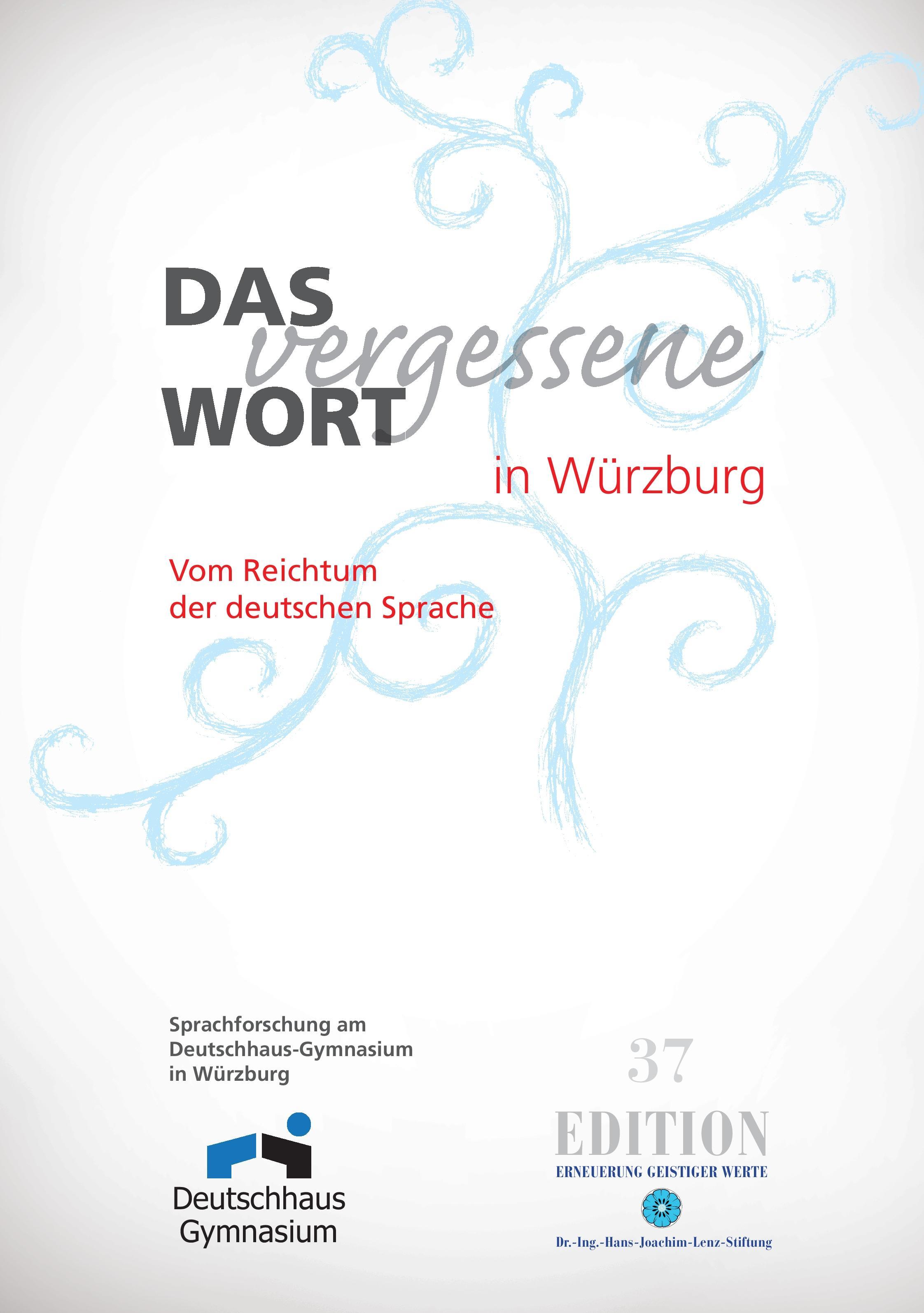 Vorderes Coverbild Das vergessene Wort in Würzburg