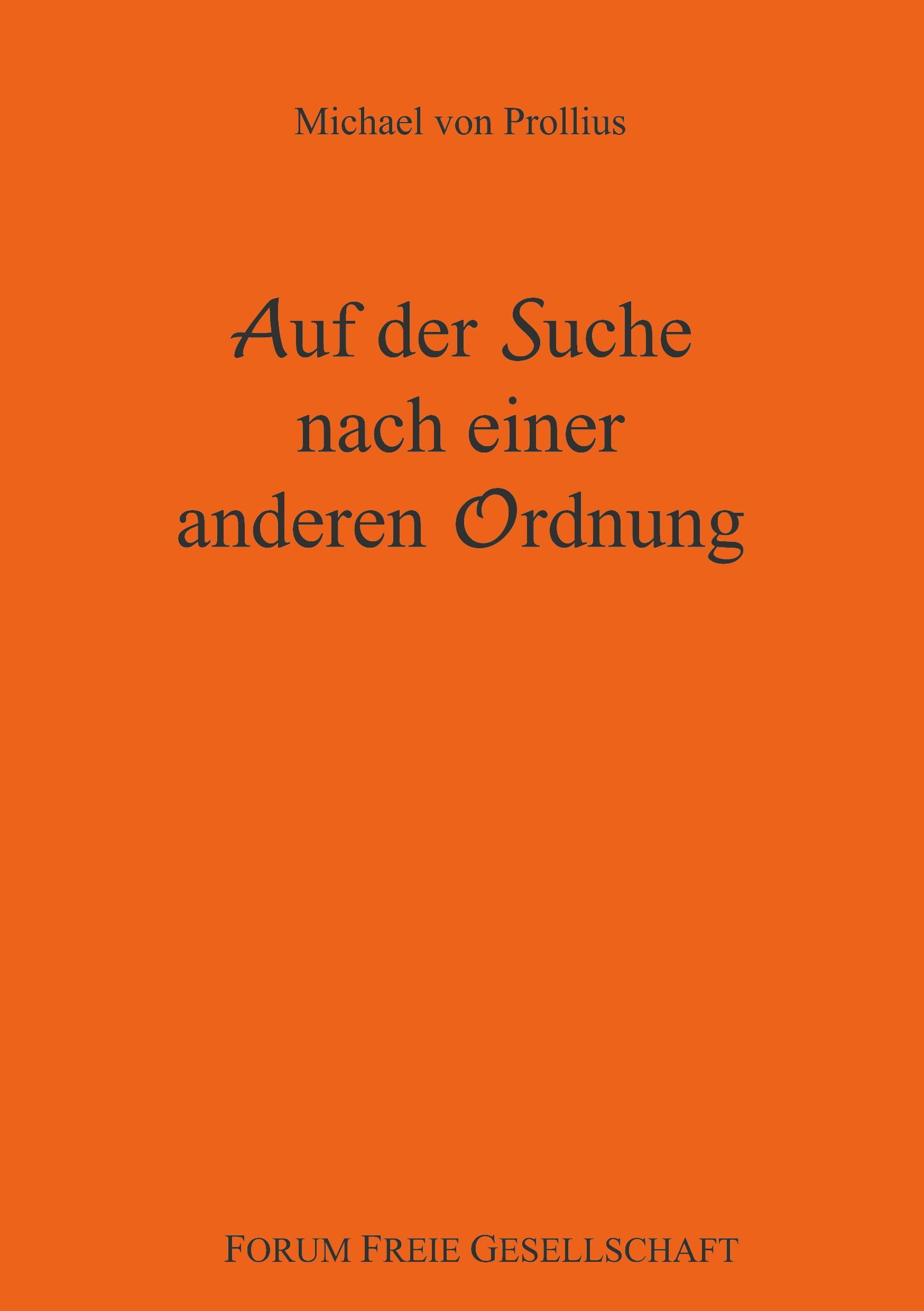 Vorderes Coverbild Auf der Suche nach einer anderen Ordnung