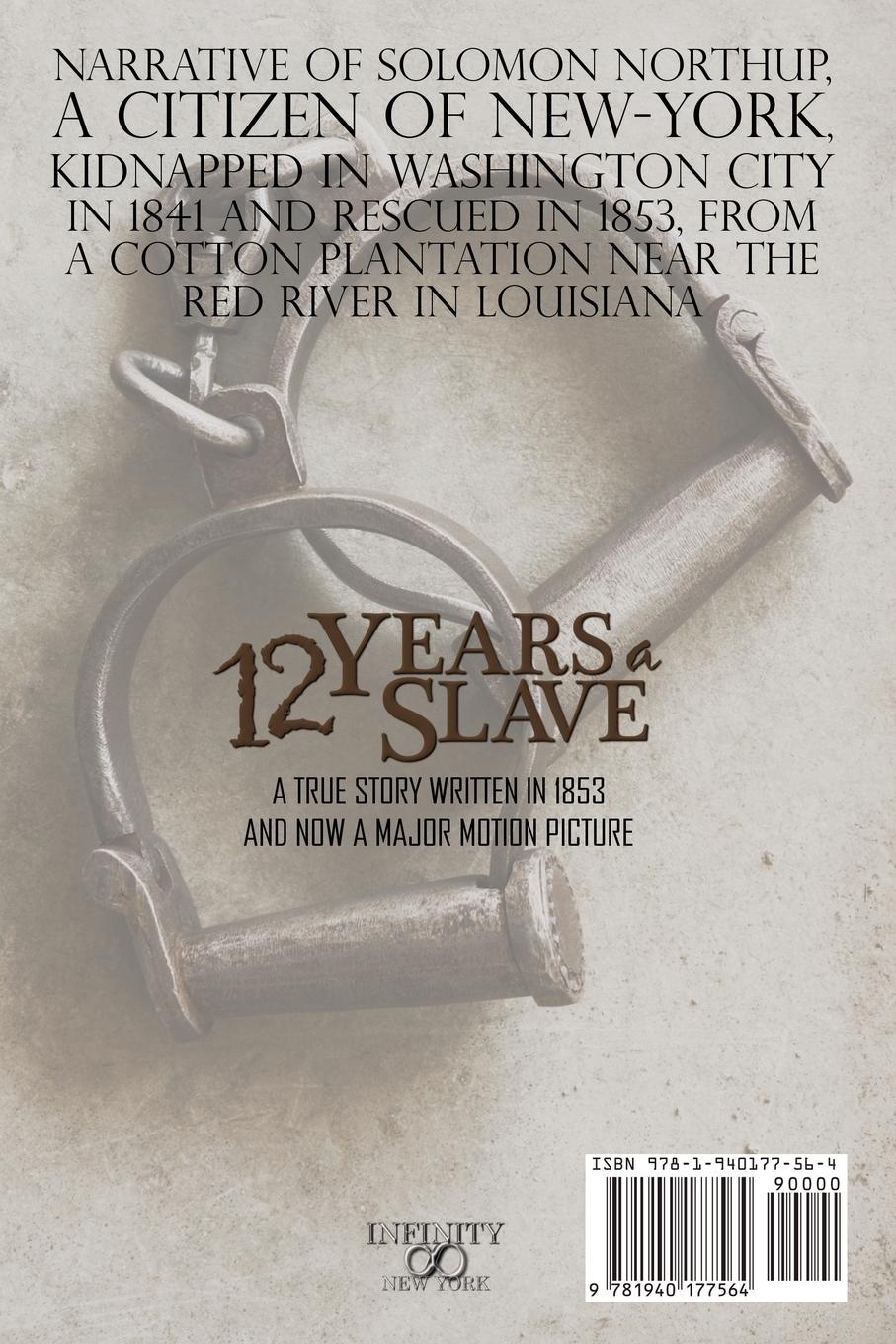 Rückseitencover Twelve Years a Slave