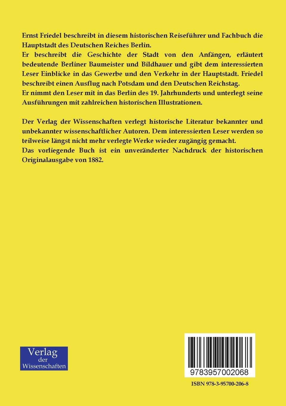 Rückseitencover Deutsche Kaiserstadt Berlin