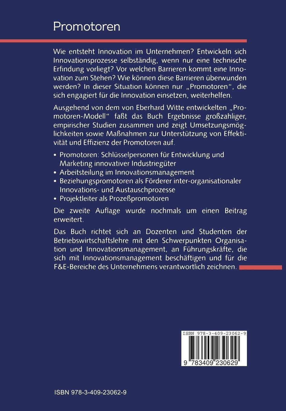Rückseitencover Promotoren