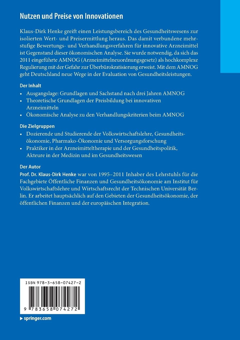 Rückseitencover Nutzen und Preise von Innovationen