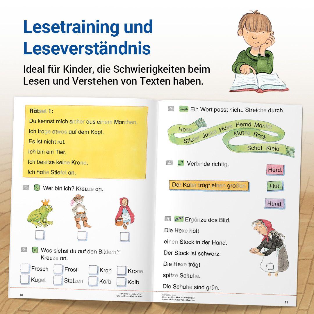 Beispielinhalt (Bild) Das Übungsheft Lesen 1