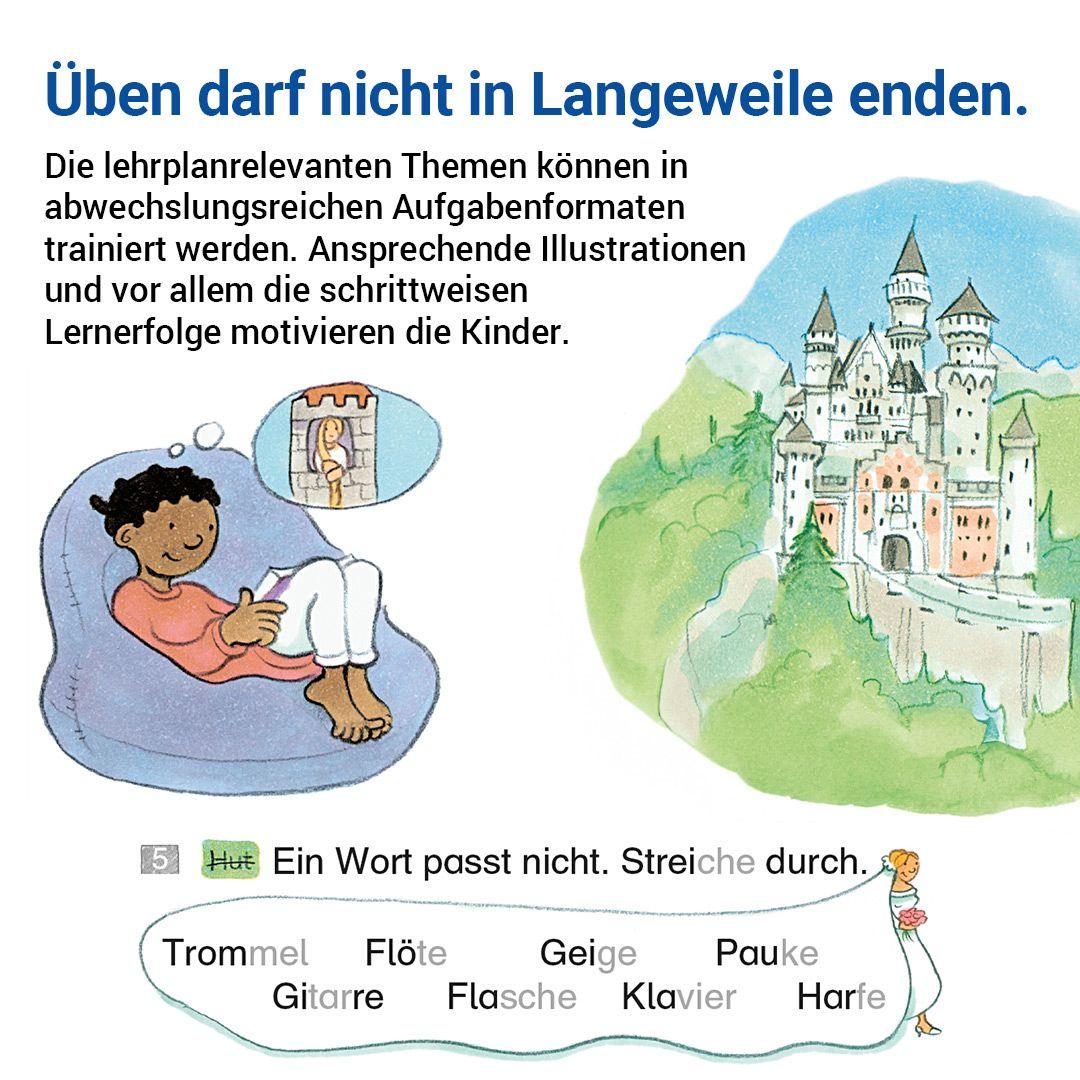 Beispielinhalt (Bild) Das Übungsheft Lesen 1