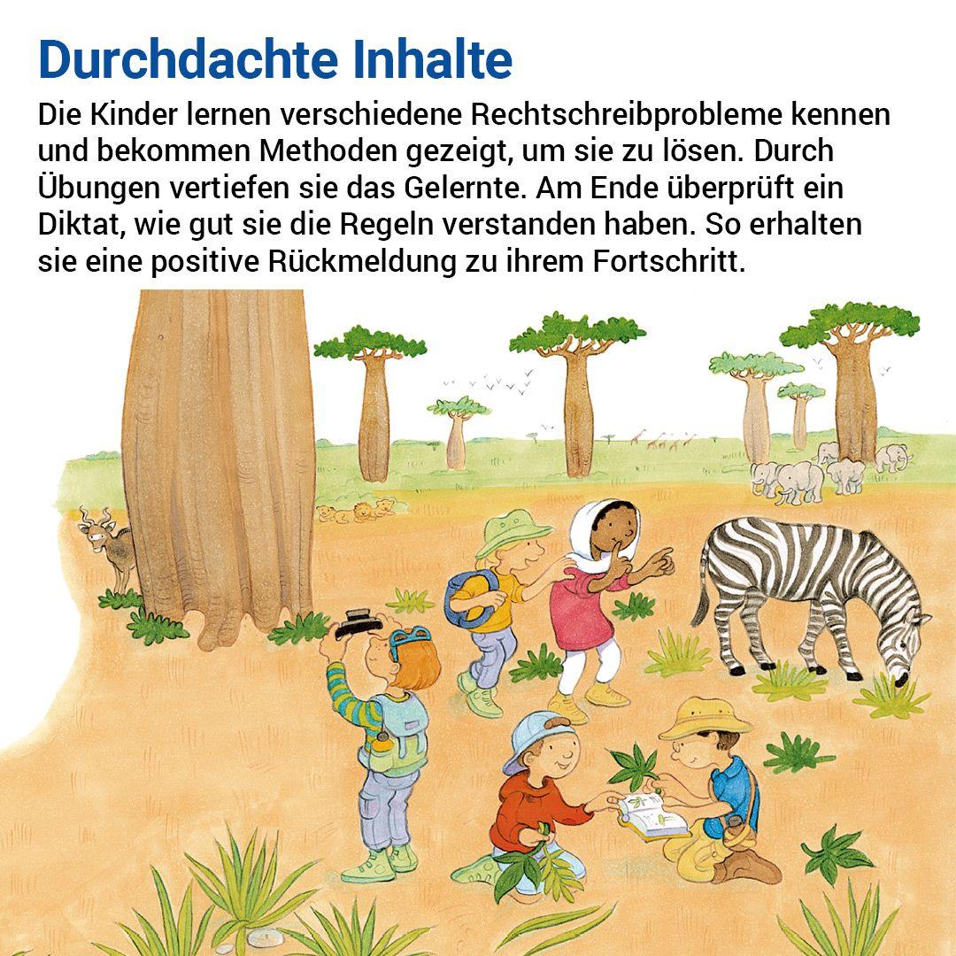 Beispielinhalt (Bild) Das Übungsheft Rechtschreiben 4