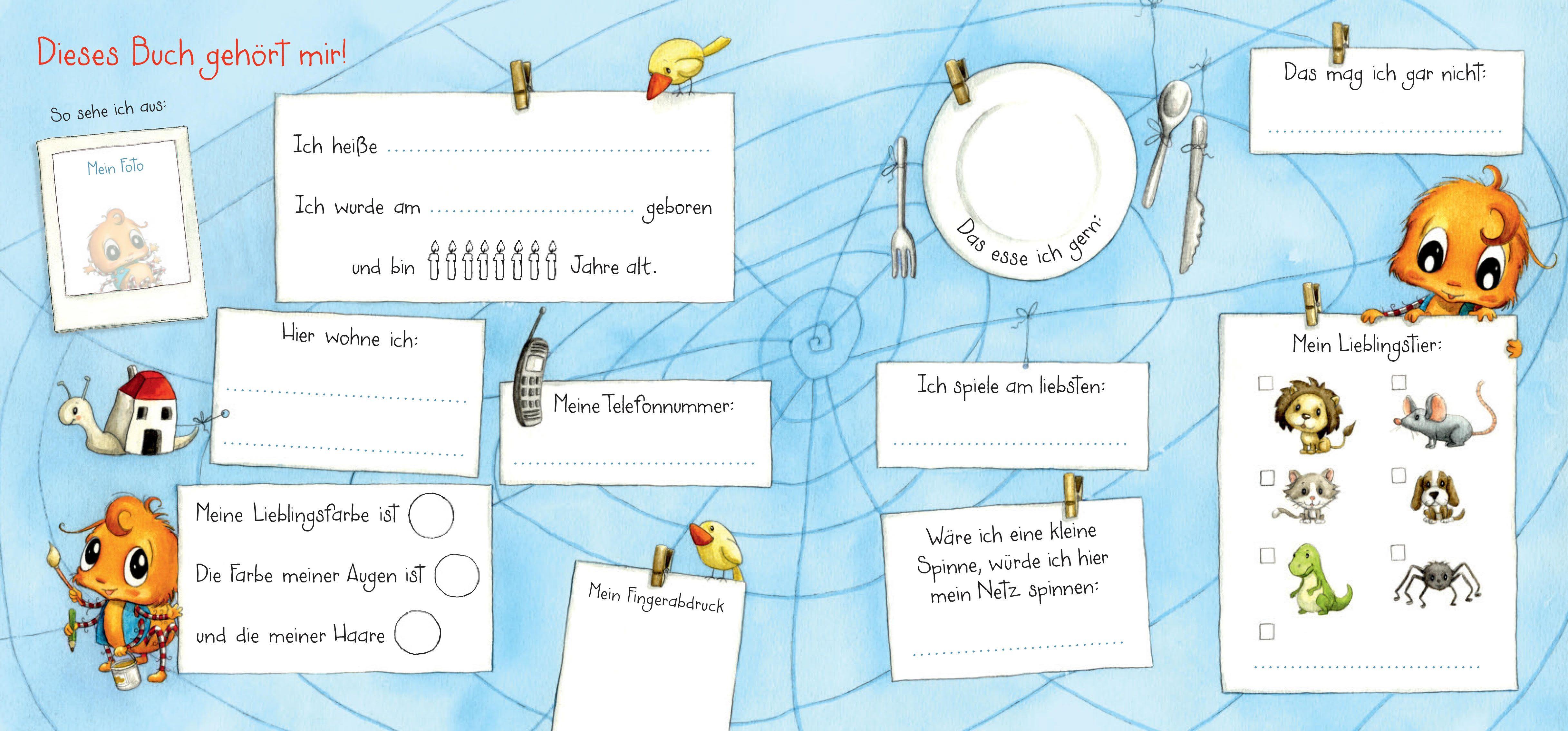 Beispielinhalt (Bild) Die kleine Spinne Widerlich - Meine Kindergartenfreunde