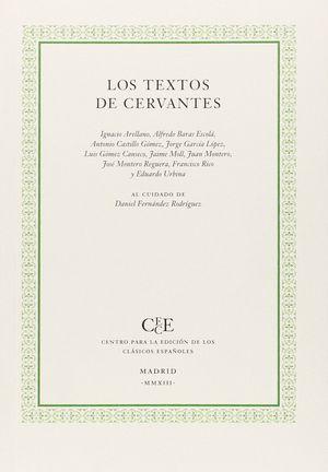Vorderes Coverbild Los textos de Cervantes